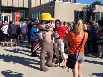 Pan Am Torch Relay ceremony at Sarnia City Hall June 16, 2015. Photo by Briana Carnegie.