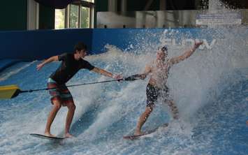 The Flowrider in Adventure Bay Family Water Park, July 20, 2016. (Photo by Maureen Revait)