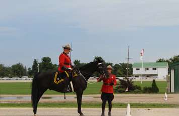 During the 2016 RCMP Musical Ride performance at the Dresden raceway. August 24, 2016. (Photo by Natalia Vega)