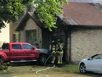 Vidal St. Fire. June 15, 2018. (Photo sent to BlackburnNews from Greg Grimes) 