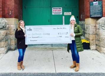 Donations made from the Armoury In Lights drive-in event. (Photo courtesy of Four Diamond Events via Instagram).