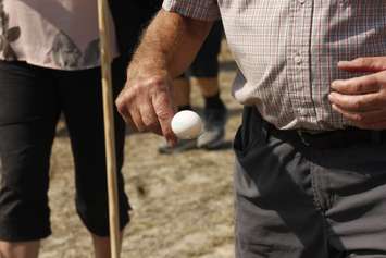 An attempt was made to break the world record for the most people in an egg & spoon race. (Photo by Angelica Haggert)