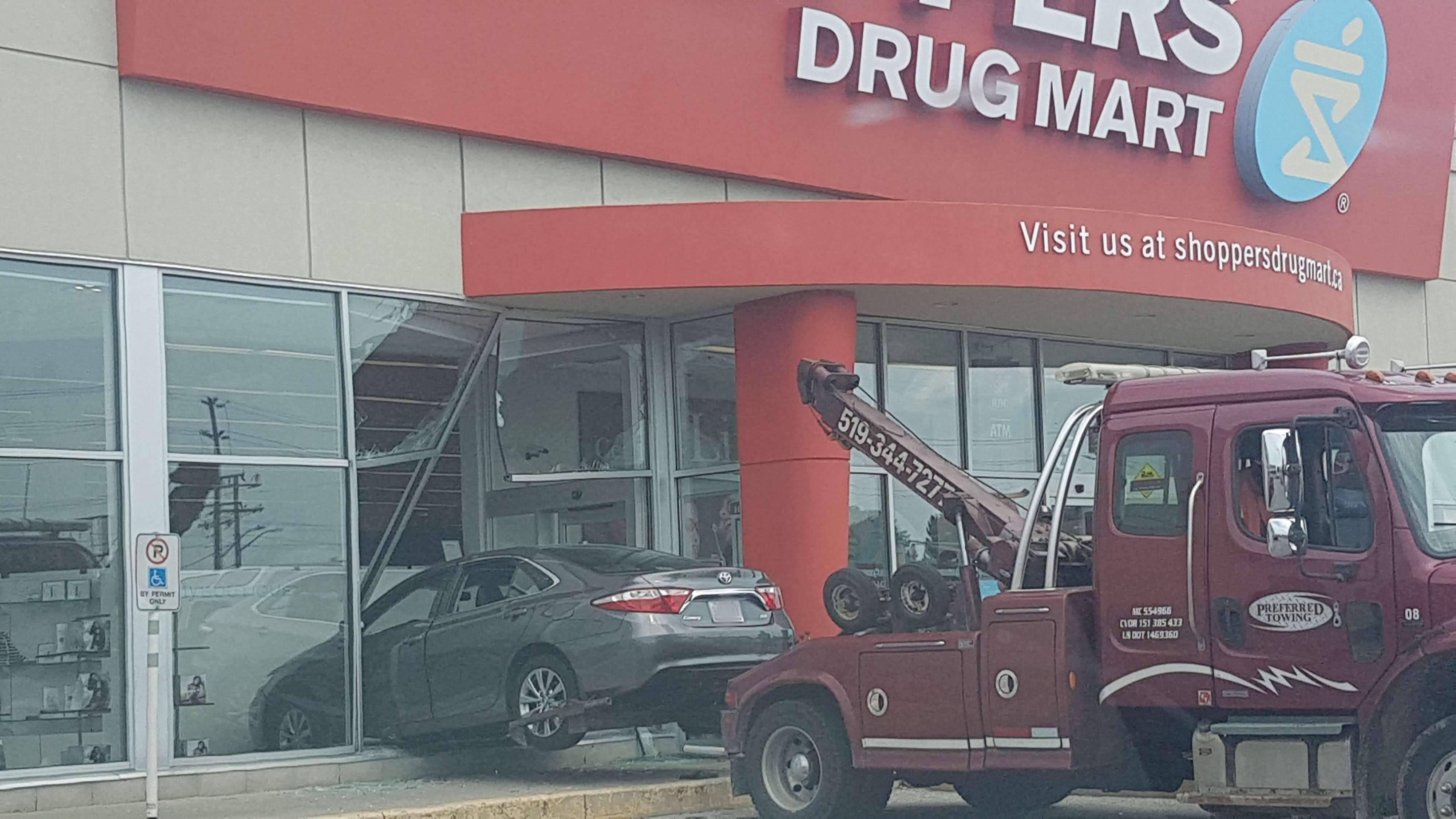 UPDATE: Car Smashes Through Front Of Shoppers Drug Mart