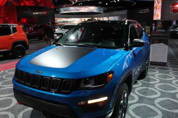 The 2018 Jeep Compass is displayed at the North American International Auto Show in Detroit, January 15, 2018. Photo by Mark Brown/Blackburn News.