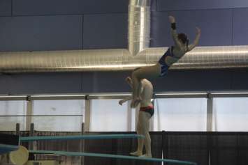 A diver performs a dive at the Windsor International Aquatic and Training Centre on May 23, 2019. Photo by Mark Brown/Blackburn News.