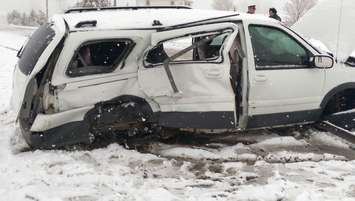 A crash near Blenheim, Mar. 26, 2015. (Photo by Matt Weverink)