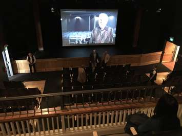 A view from the balcony in the renovated theatre of Blyth Memorial Hall. (Photo by Ryan Drury)