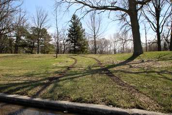 Damage at Canatara Park April 9, 2017  (Photo by Dave Dentinger)