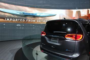The 2018 Chrysler Pacifica hybrid at the North American International Auto Show in Detroit, January 15, 2018. Photo by Mark Brown/Blackburn News.