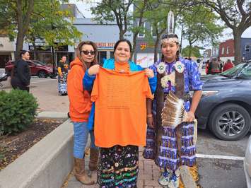 Healing walk and gathering in Wallaceburg. (Photo by Paul Pedro)