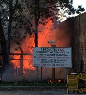 Sarnia Dumpster Fire July 19, 2017 (photo courtesy of Duncan Hamilton)