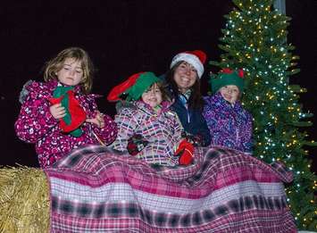 A group taking part in the Corunna Santa Claus Parade. (Photo by the Optimist Club of Moore)