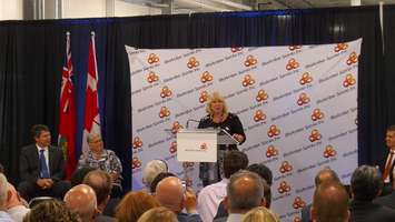 London MPP Deb Matthews speaks at opening of BioAmber Sarnia plant August 6, 2015 (BlackburnNews.com Photo by Briana Carnegie)