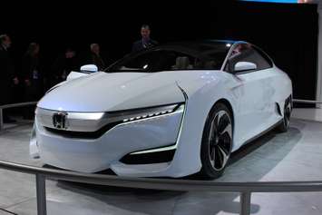 One of the many new model cars on display at the North American International Auto Show in Detroit, January 12, 2015. (photo by Mike Vlasveld)