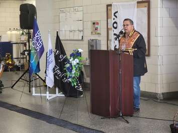 2023 Day of Mourning Ceremony in Sarnia. Sarnia News Today photo by Stephanie Chaves.