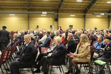 Remembrance Day ceremony at the John D. Bradley Centre, November 11, 2016 (Photo by Jake Kislinsky)