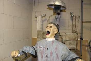 The 6th edition of Reaper's Gate Haunted Backyard Maze is put on at 3150 California Ave. in Windsor in support of Street Help. Photo taken October 21, 2016. (Photo by Ricardo Veneza)