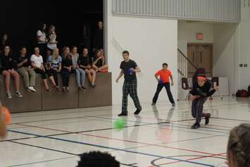 Red Feather's dodgeball game at Chatham Christian High School. Tuesday September 20, 2016. (Photo by Natalia Vega) 