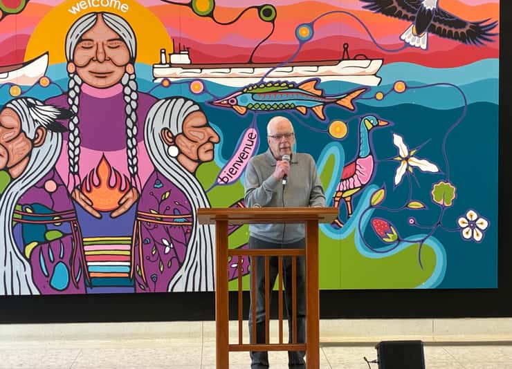 UNDRIP committee member Brad Brownlee. March 18, 2026. (Photo by Evan Frederiksen)