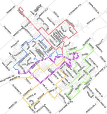 Proposed new bus routes in Chatham.