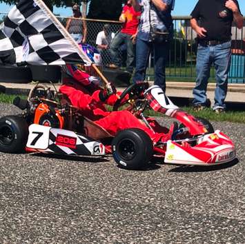 An image of a go-kart taken in a theft in Tecumseh on August 7, 2019. Photo provided by Ontario Provincial Police.