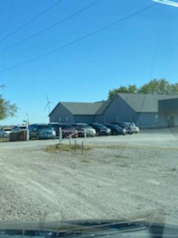 Old Colony Mennonite Church parking lot in Wheatley. Submitted photo. May 13, 2021.