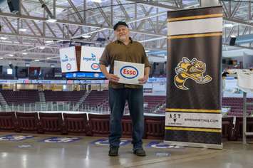Chef Kevin Allen is recognized as one of the winners of the Sarnia Sting and Esso Extra Mile campaign. March 2021. (Photo by Metcalfe Photography)