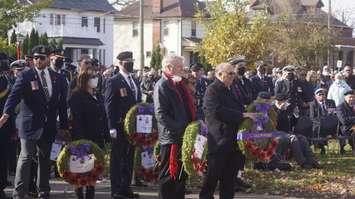 Remembrance Day in Sarnia.  November 11, 2021.  (SarniaNewsToday.ca photo)