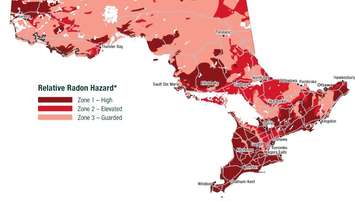 Radon Potential Map - Ontario