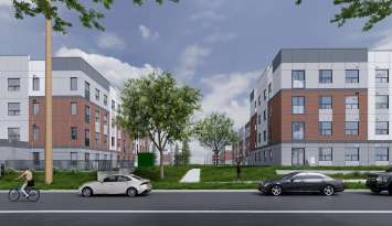 Rendering of Harbour West Development from the City of Owen Sound