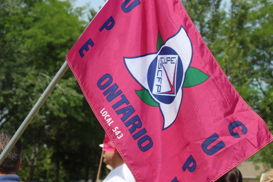 File photo of CUPE rally. 
