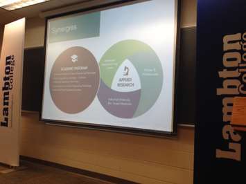 Lambton College presentation on the new Centre of Excellence in Energy and Bio-Industrial Technologies June 11, 2015 (BlackburnNews.com Photo by Briana Carnegie)