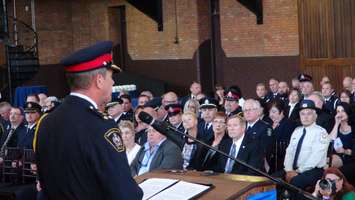Former Chief Dennis Poole at Chatham-Kent Police Chief Gary Conn's Swearing-In Ceremony (Photo by Jake Kislinsky)