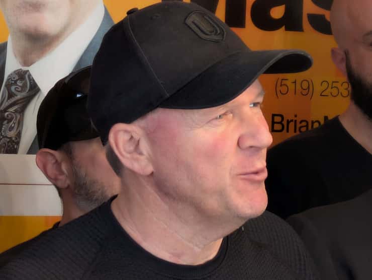 Unifor Local 200 President John D'Agnolo in Windsor, April 3, 2025. Photo by Mark Brown/WindsorNewsToday.ca.