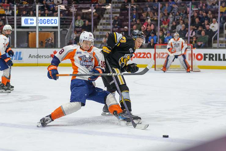 The Sarnia Sting hosted the Flint Firebirds on March 21/25 (Photo by: Darren Metcalfe Photography)