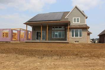 The regions first net-zero home is unveiled in Belle River, August 28, 2015.  (Photo by Jason Viau)