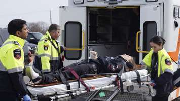 Lambton College mass casualty simulation. April 5, 2019 Photo by Melanie Irwin