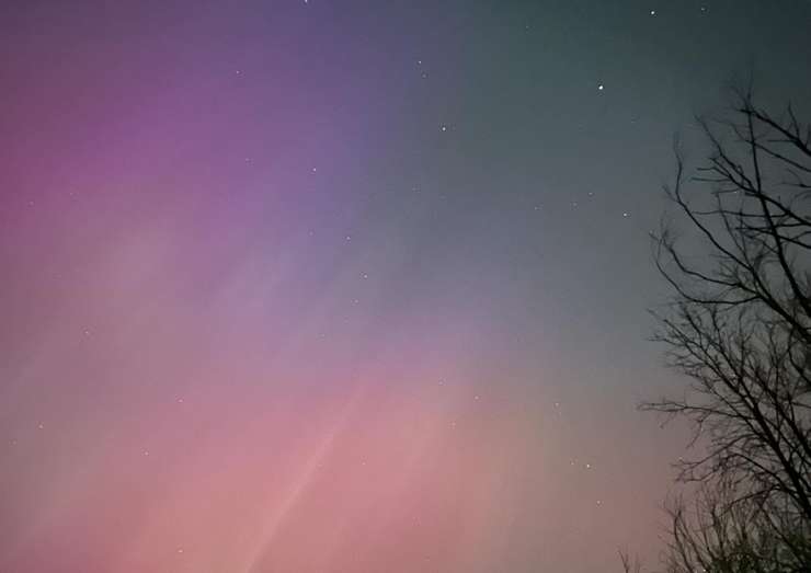 Aurora Borealis Gadshill, Ontario, May 10, 2024 (Image courtesy of Carla Johnston)