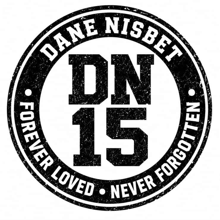 Memorial patch honouring Dane Nisbet. July 2026. (submitted image)
