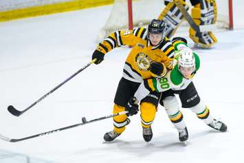 The Sarnia Sting taking on the London Knights. 18 February 2023. (Metcalfe Photography)