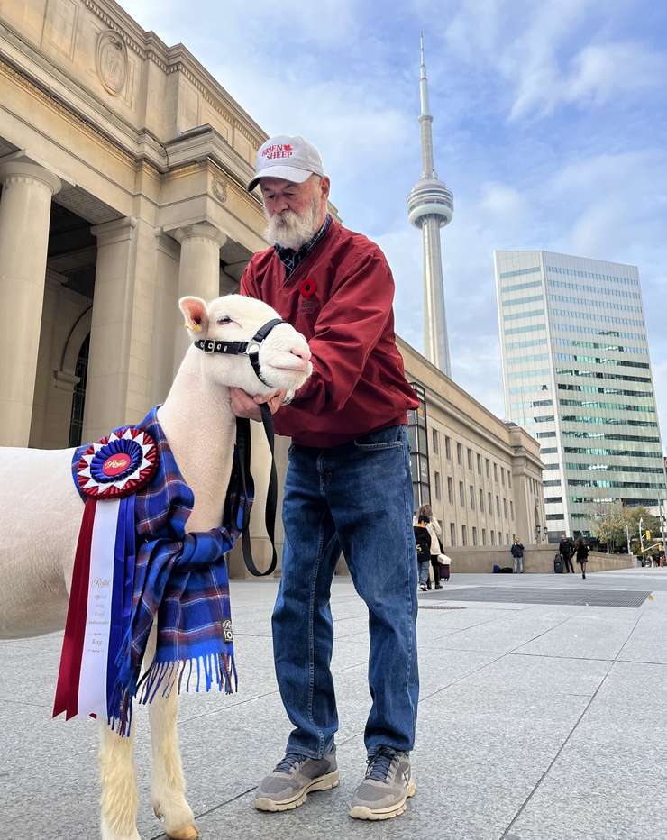 Gary Brien and Kay in front of Union Station (Image courtesy of Brien Sheep)