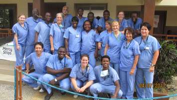 Medical volunteers participating in the Mercy Ships Canada mission to Africa. Photo courtesy of Diane Schultz.