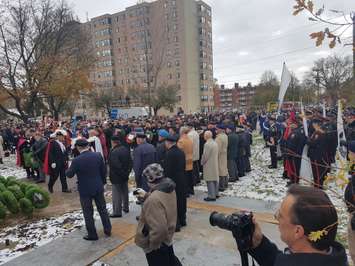 Remembrance Day Ceremony from the Sarnia Cenotaph (Photo by Rob Jenkins)
