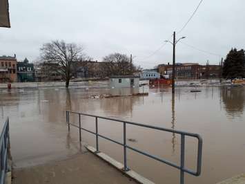The Thames River in downtown Chatham near the 5th St. Bridge, on February 23, 2018.  (Photo courtesy of Andrea Cryderman)