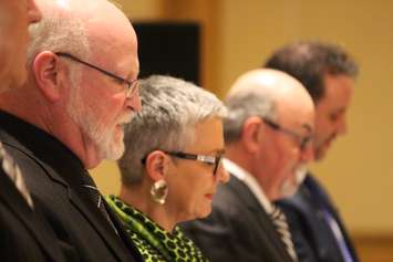 County Councillors are sworn in as Essex County Council holds its inaugural meeting on December 10, 2014 at the Ciociaro Club. (Photo by Ricardo Veneza)