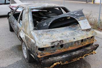 The Windsor Fire and Rescue Service says the fire broke out at 1935 Huron Church Rd. at 7pm on November 14, 2014. (Photo by Jason Viau)