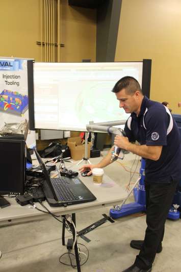 Trades companies highlighting what they do at the John D. Bradley Convention Centre. November 16, 2016. (Photo by Natalia Vega)