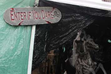 The 6th edition of Reaper's Gate Haunted Backyard Maze is put on at 3150 California Ave. in Windsor in support of Street Help. Photo taken October 21, 2016. (Photo by Ricardo Veneza)