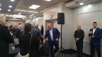 Ontario PC leader Doug Ford arriving to the Quality Inn Point Edward to speak to Sarnia-Lambton residents. April 20, 2018. (Photo by Colin Gowdy, BlackburnNews)