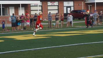 The Sarnia Imperials score a late touch down to pull closer to GTA in the NFC finals. (photo by Jake Jeffrey blackburnnews.com)